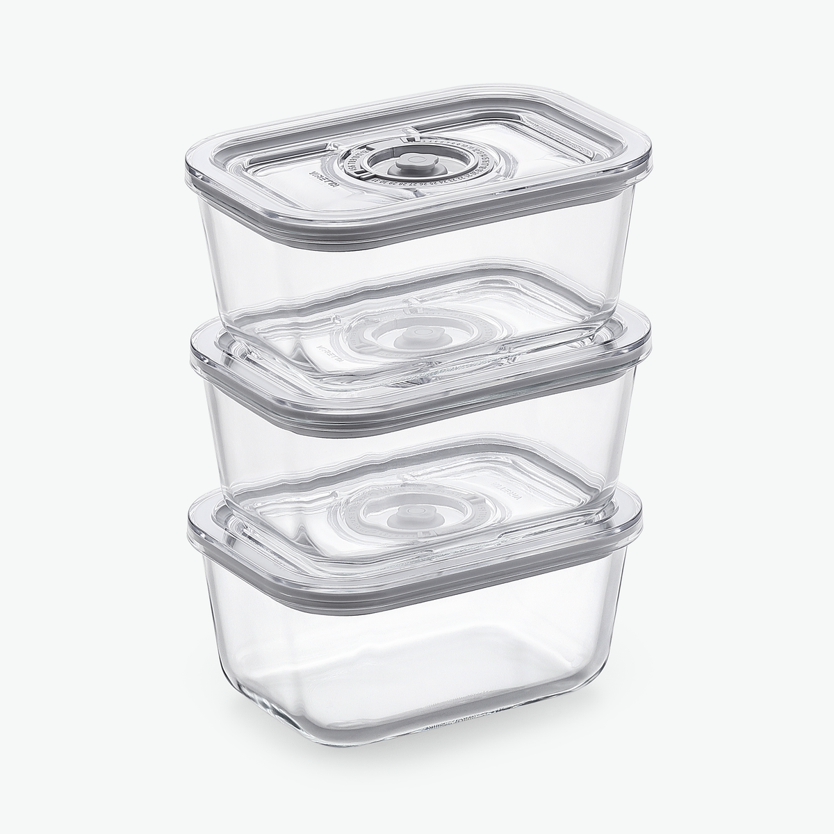 Vakuumbehälter aus Glas – Trio-Set (3er-Pack)
