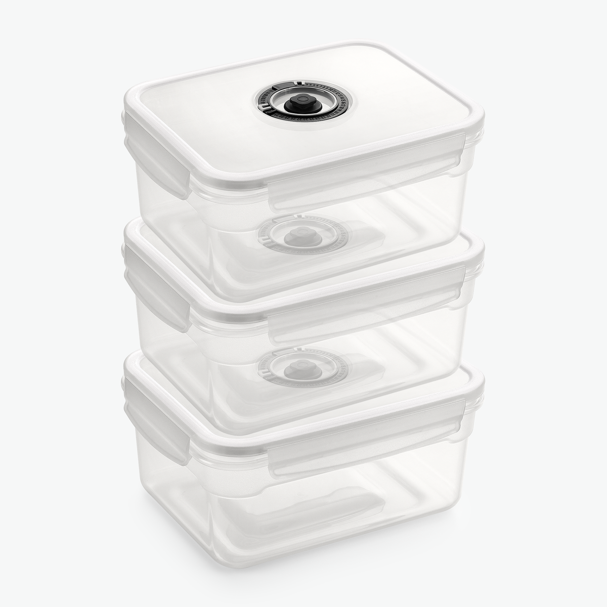 Vakuumbehälter aus Kunststoff – Trio-Set (3er-Pack)