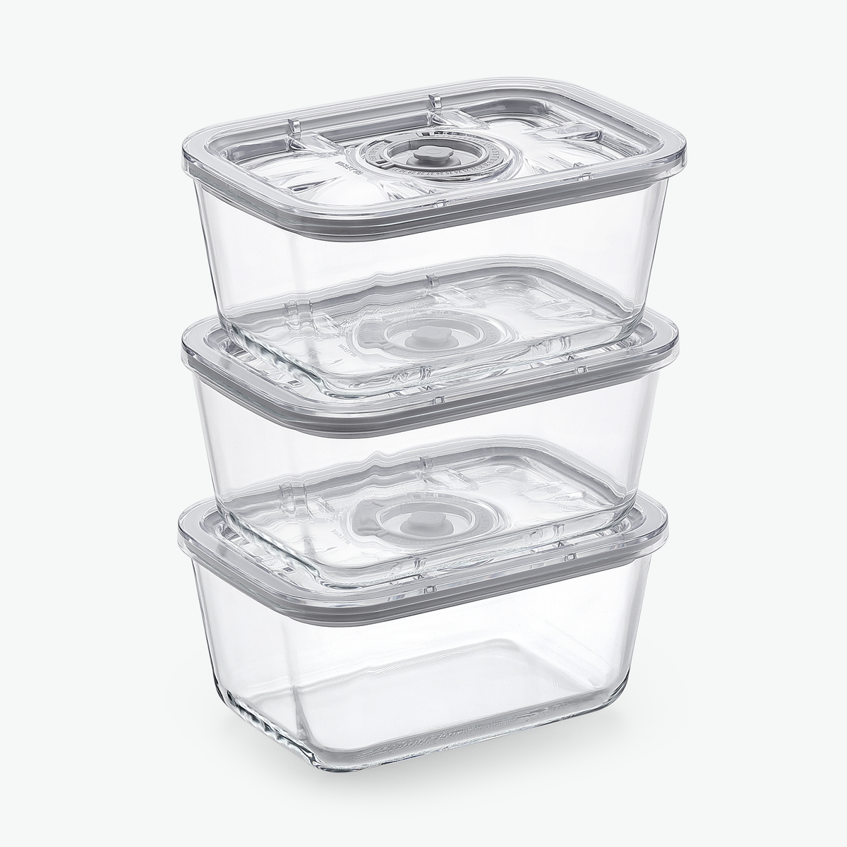 Vakuumbehälter aus Glas – Trio-Set (3er-Pack)