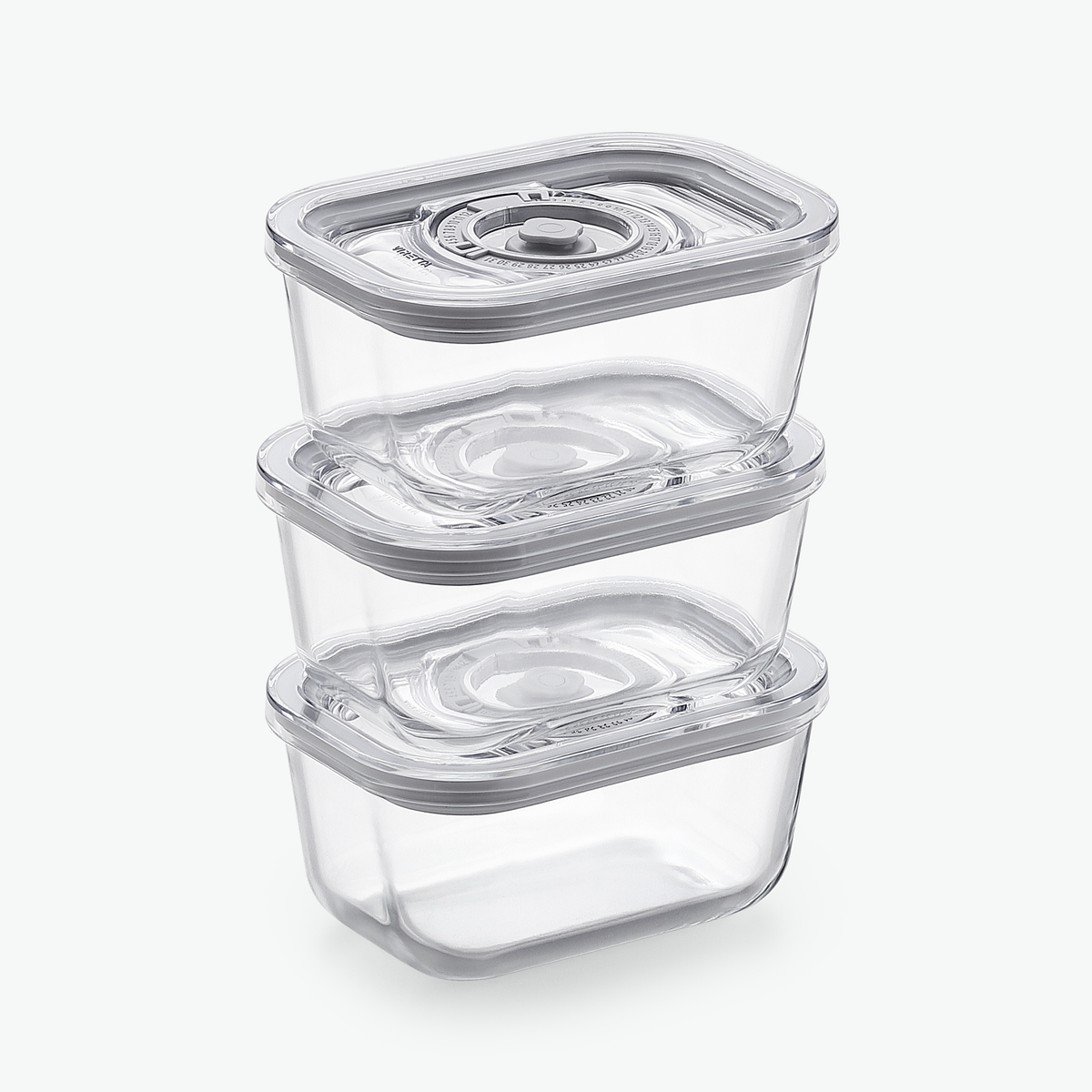 Vakuumbehälter aus Glas – Trio-Set (3er-Pack)