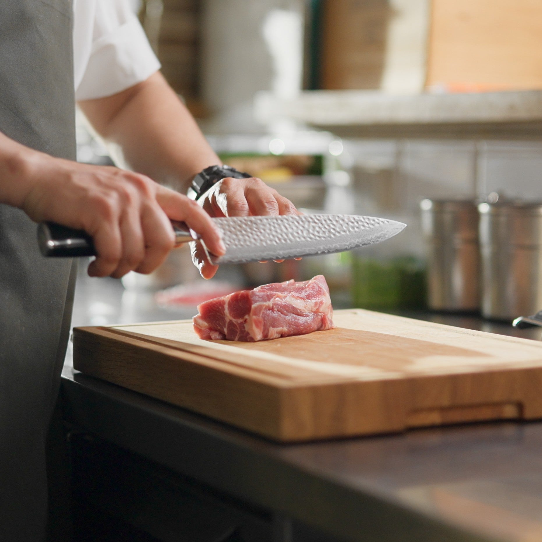 Cutting Board with Juice Groove – Oak