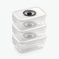 Plastic Vacuum Container – Trio Set (3-Pack)